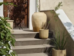 Fiber ruukku 2-pakkaus, Antique beige