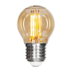 Filamentti LED-lamppu himmennettävä pallo E27 4W, Amber Ø4,5 cm