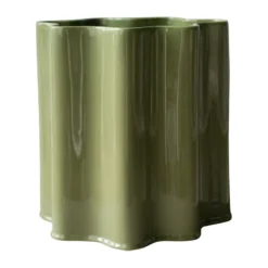Filter ruukku, Kiiltävä vihreä, Ø25 cm