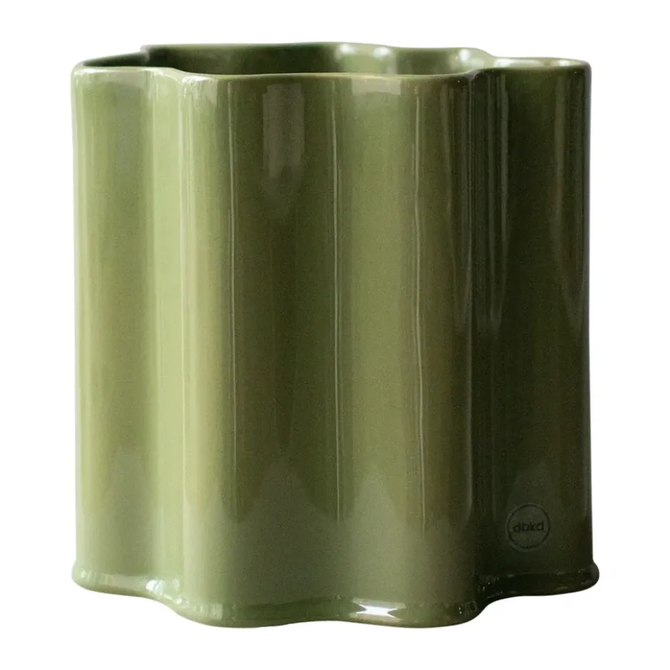 Filter ruukku, Kiiltävä vihreä, Ø18 cm