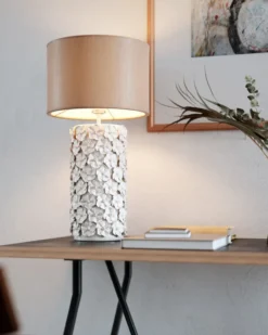 Fiore pöytävalaisin 54 cm., Beige