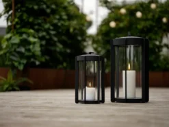 Firefly Lanterna kynttilälyhty 35 cm, Black