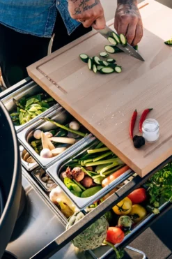 FIRE KITCHEN säilytyslaatikot, Ruostumaton teräs, 5 osaa
