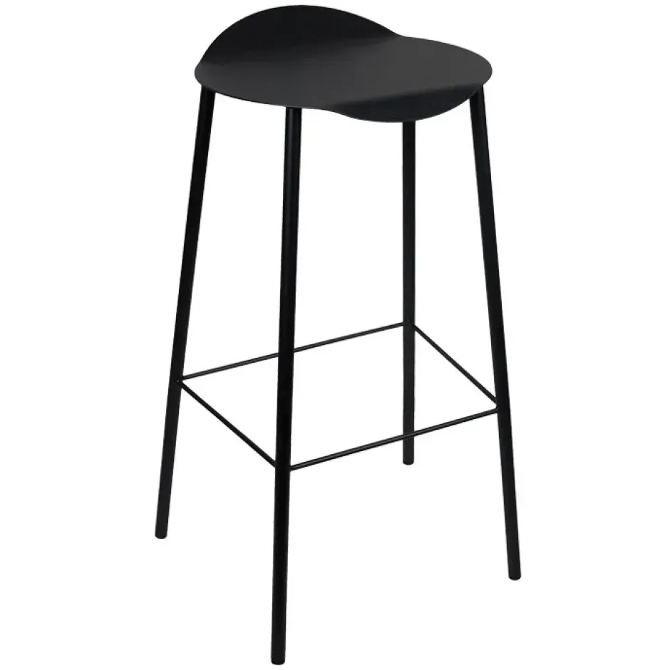 Flamingo Hippo -baarituoli, Black-anthracite