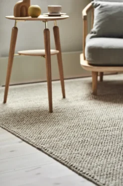 Flock villamatto beige, 170x240 cm