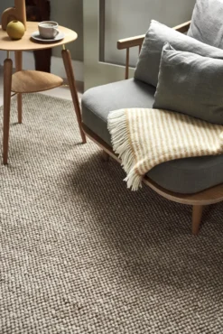 Flock villamatto beige, 170x240 cm