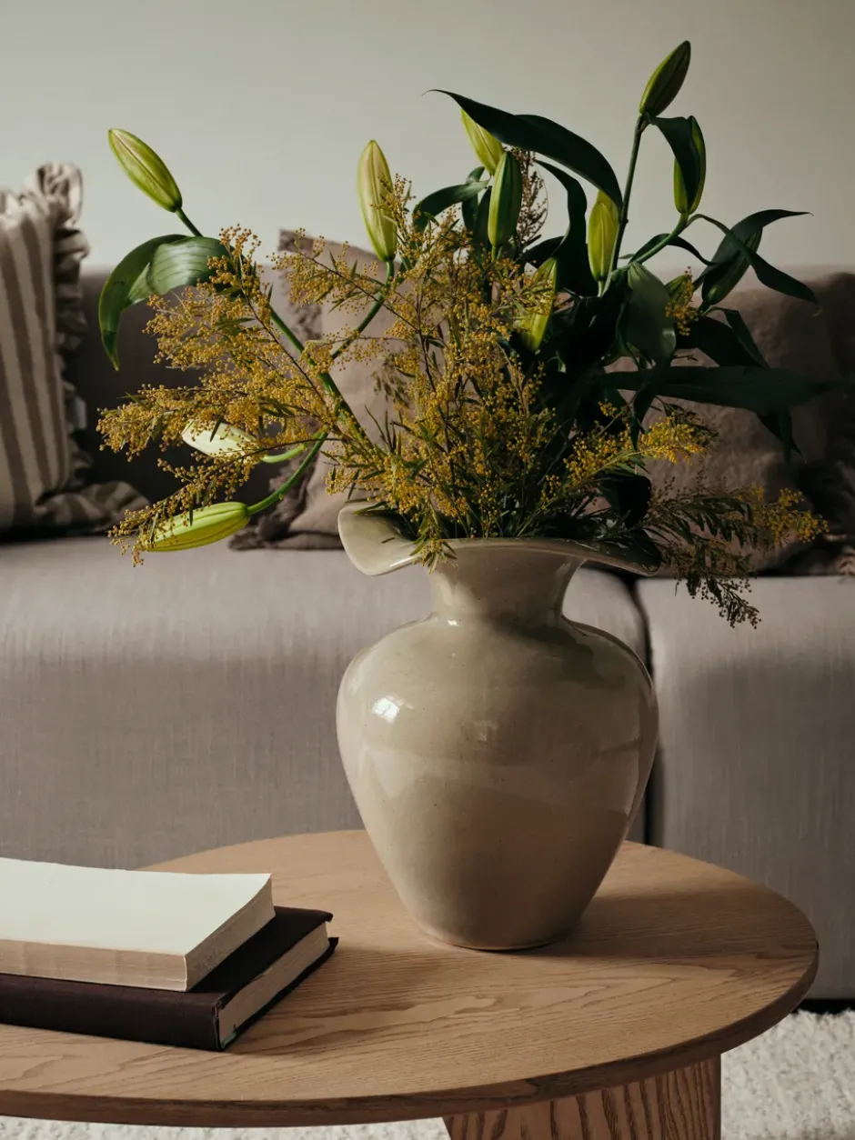 Florentina maljakko M 32 cm, Beige