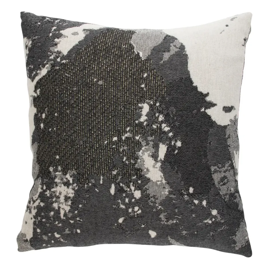 Floreo tyyny 45x45 cm, Valkoinen-harmaa