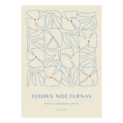 Flores Nocturnas 01 -juliste, 30 x 40 cm