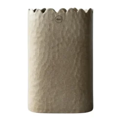 Flowery maljakko 20 cm, Beige