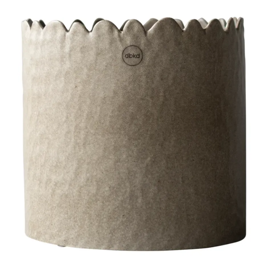 Flowery ruukku Ø20 cm, Beige