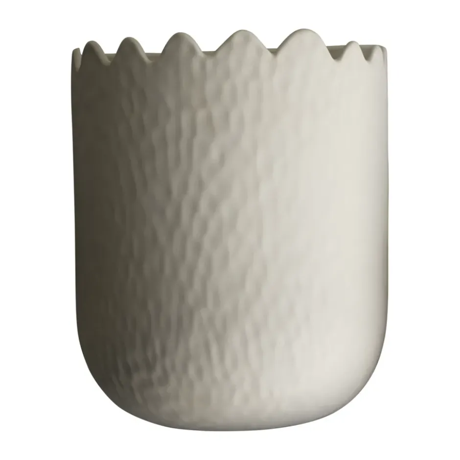 Flowery seinäruukku 24 cm, Creme