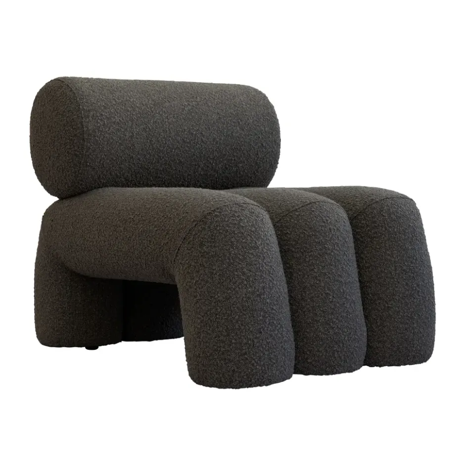 Foku Chair loungenojatuoli, Deep taupe