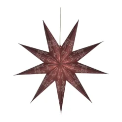 Folk adventtitähti, Burgundy, Ø45 cm