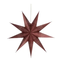 Folk adventtitähti, Burgundy, Ø45 cm