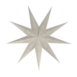 Folk adventtitähti, Valkoinen, Ø80 cm