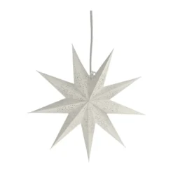 Folk adventtitähti, Valkoinen, Ø45 cm