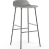 Form baarituoli kromatut jalat 75 cm, Harmaa