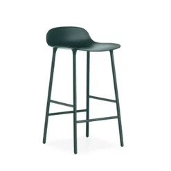 Form baarituoli matala, Green, vihreäksi lakattu teräsjalat