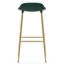 Form baarituoli messinkijalat 75 cm, Vihreä