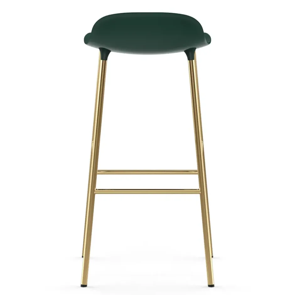Form baarituoli messinkijalat 75 cm, Vihreä