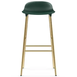 Form baarituoli messinkijalat 75 cm, Vihreä