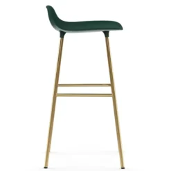 Form baarituoli messinkijalat 75 cm, Vihreä