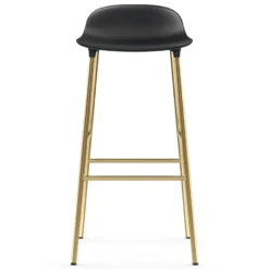 Form baarituoli messinkijalat 75 cm, Musta