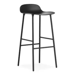 Form baarituoli metallijalat 75 cm, musta