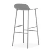 Form baarituoli metallijalat 75 cm, harmaa