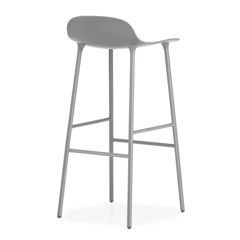 Form baarituoli metallijalat 75 cm, harmaa