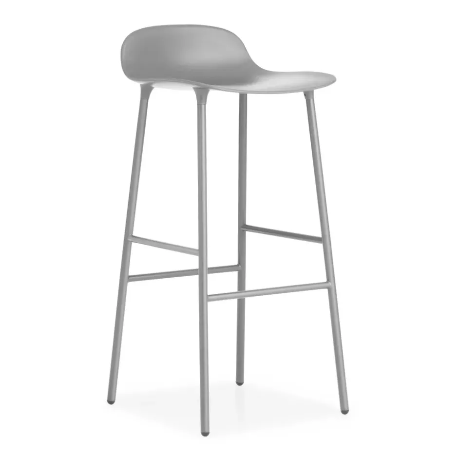Form baarituoli metallijalat 75 cm, harmaa