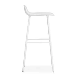 Form baarituoli metallijalat 75 cm, valkoinen