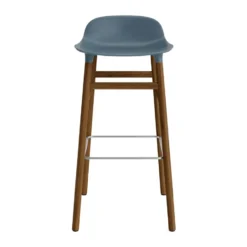 Form baarituoli saksanpähkinäjalat 75 cm, Valkoinen