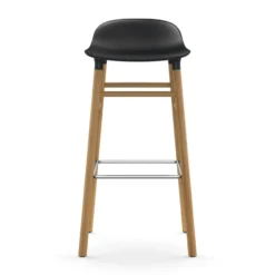 Form baarituoli tammijalat 75 cm, musta