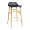 Form Chair baarijakkara Jalat tammea, musta