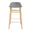 Form Chair baarijakkara Jalat tammea, harmaa
