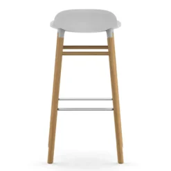 Form Chair baarijakkara Jalat tammea, valkoinen