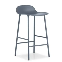 Form Chair baarijakkara metallijalat, sininen