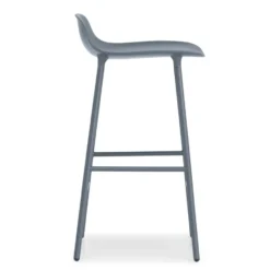 Form Chair baarijakkara metallijalat, sininen