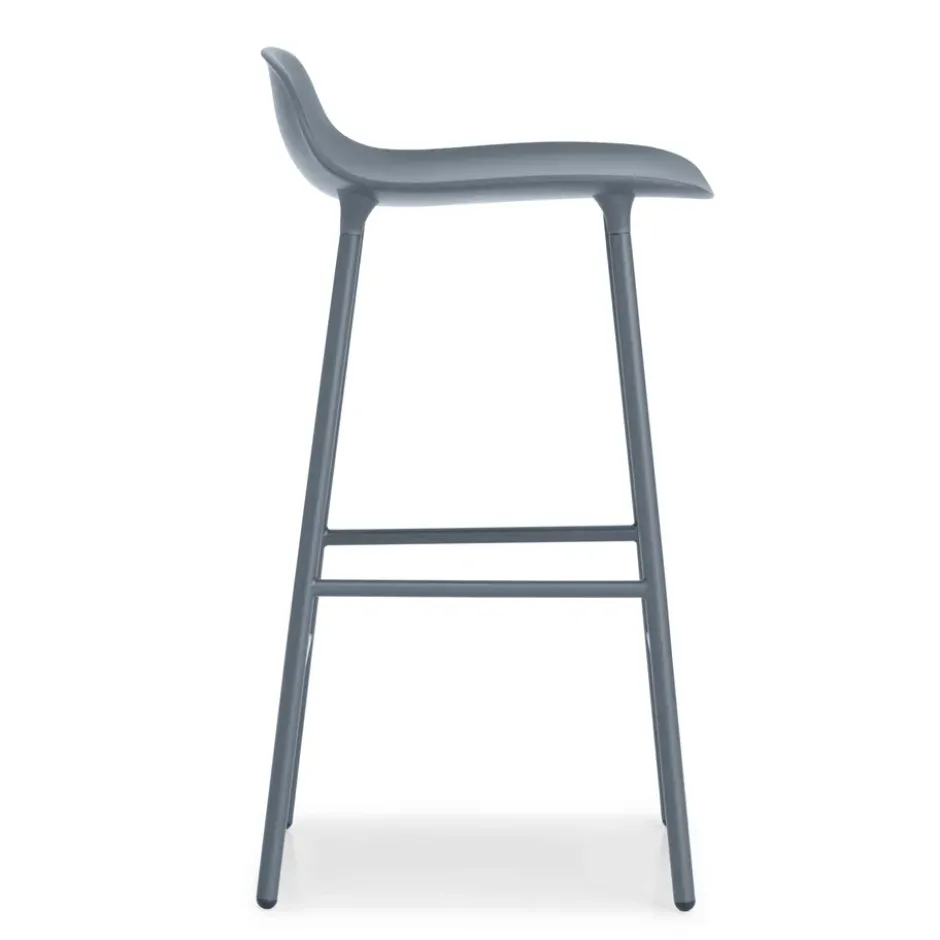 Form Chair baarijakkara metallijalat, sininen