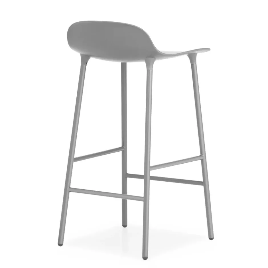 Form Chair baarijakkara metallijalat, harmaa