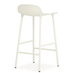 Form Chair baarijakkara metallijalat, valkoinen