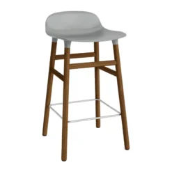 Form Chair baarijakkara pähkinäjalat, harmaa