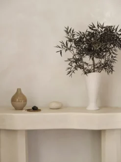 Fountain maljakko 23 cm, Off white