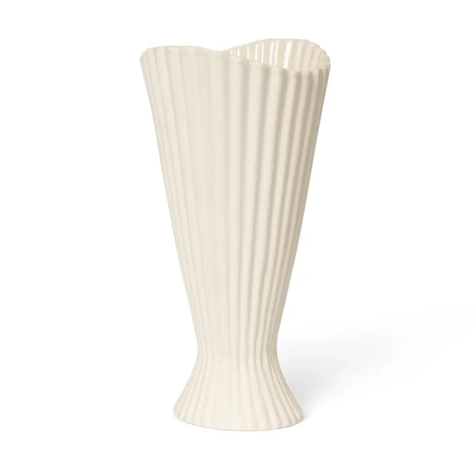 Fountain maljakko 23 cm, Off white