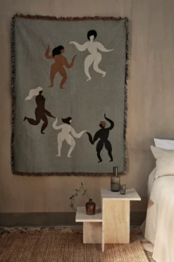 Free tapestry huopa 120 x 170 cm, Grey