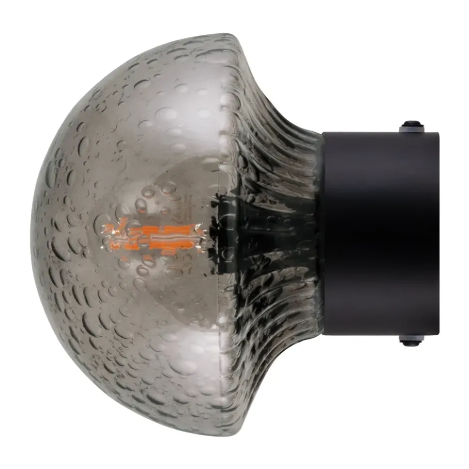 Fungo kattovalaisin Ø16 cm, Rök-svart