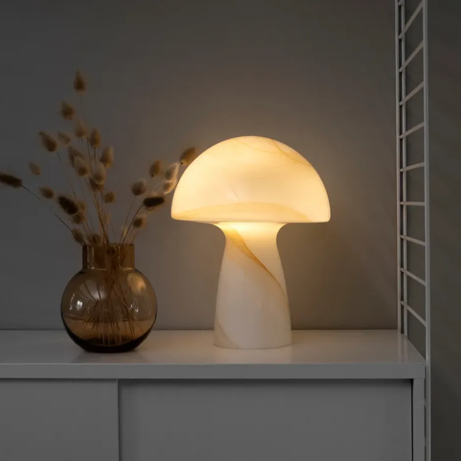 Fungo pöytävalaisin beige, 30 cm
