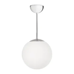 Funkis Glob riippuvalaisin, White-chrome Ø25 cm